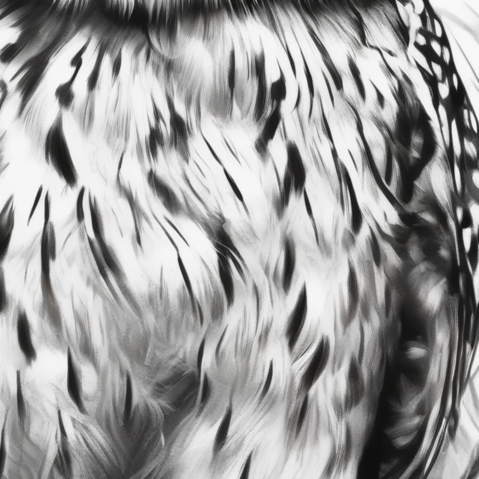 Burrowing Owl tattoo design, close-up detail