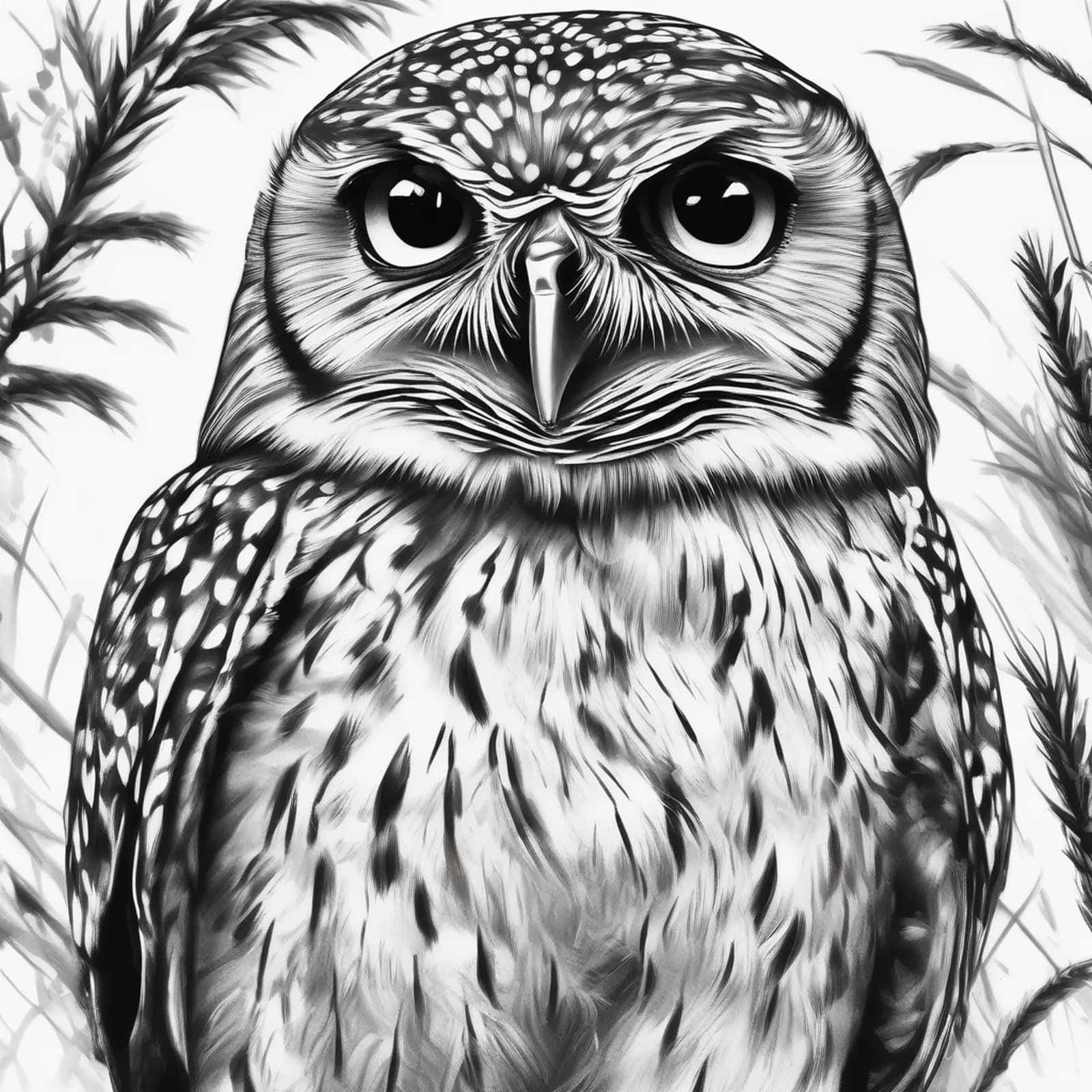 Burrowing Owl tattoo design
