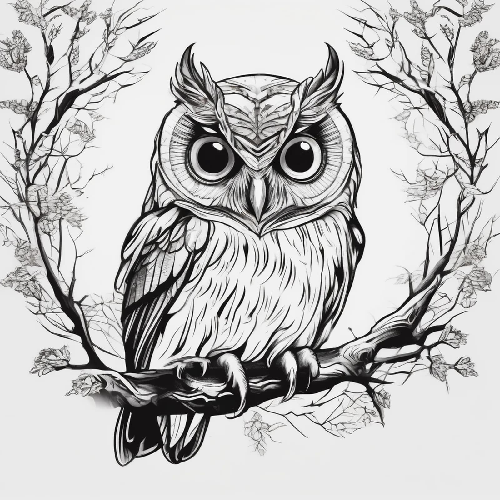 Elf Owl tattoo design