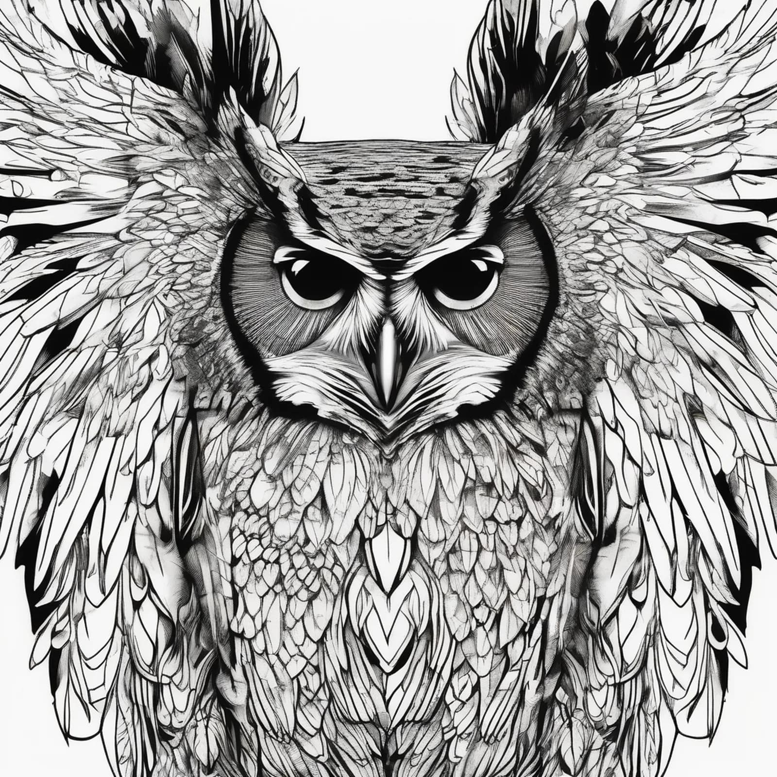 Owl Cover Up tattoo design