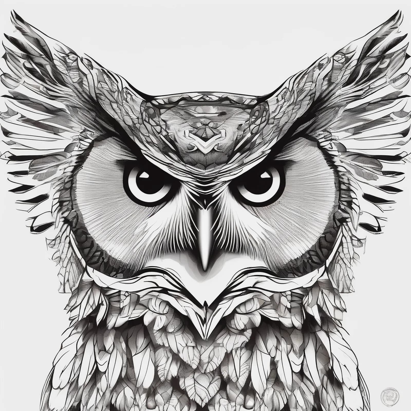 Owl Wrapping The Forearm tattoo design