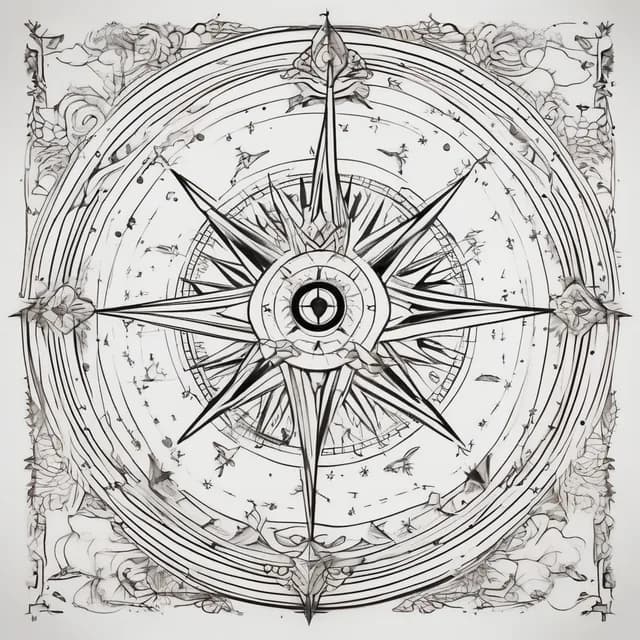 Compass And Constellation tattoo design