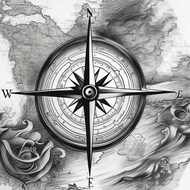 Compass Full Sleeve tattoo design