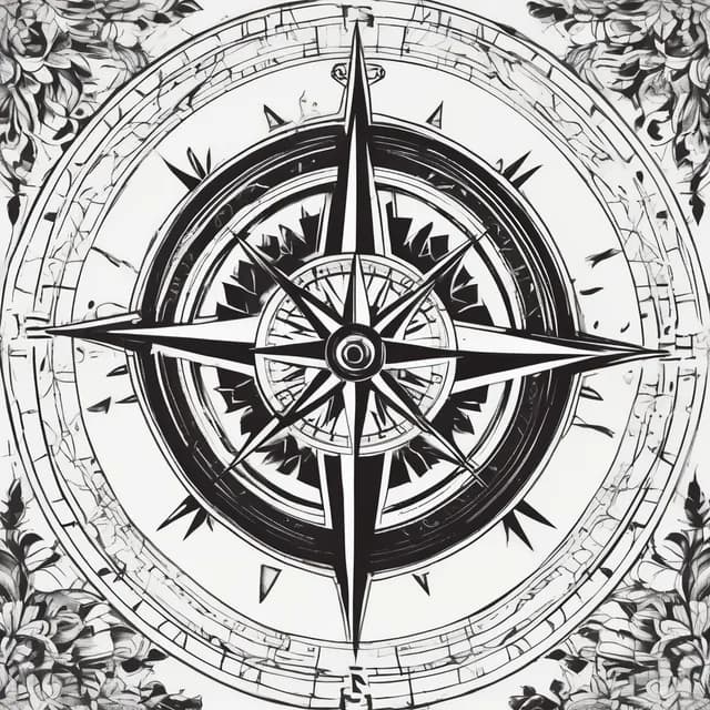 Compass On The Finger tattoo design
