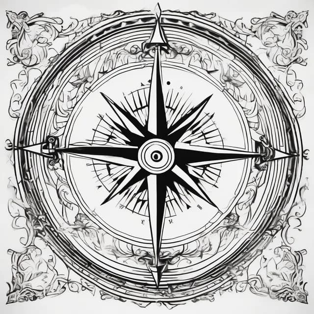 Compass On The Hip tattoo design