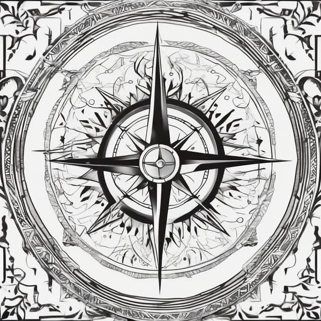Compass On The Neck tattoo design