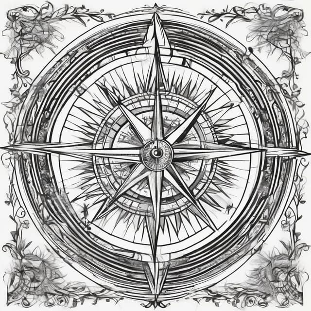 First Compass Inner Arm tattoo design