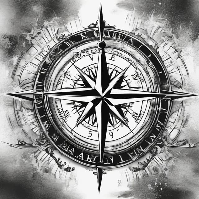 Mariners Compass tattoo design