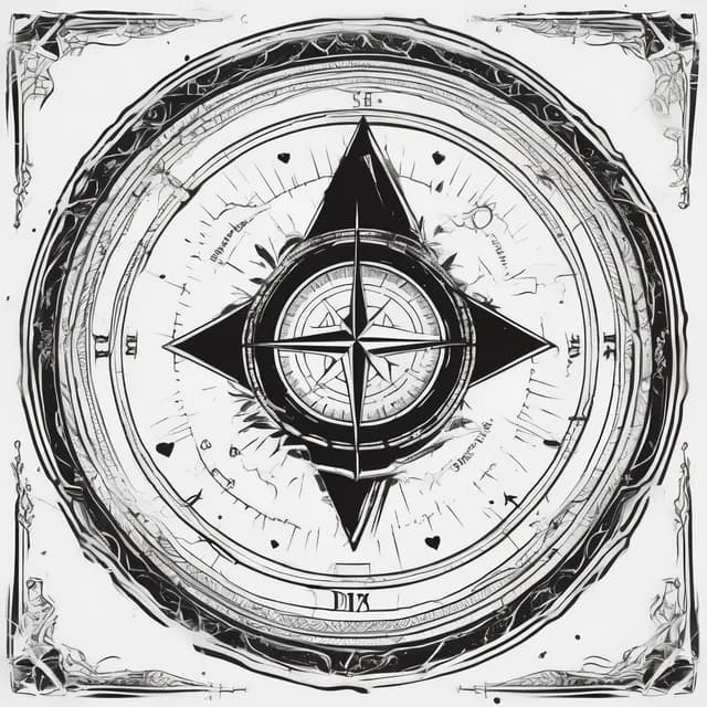 Memorial Compass tattoo design
