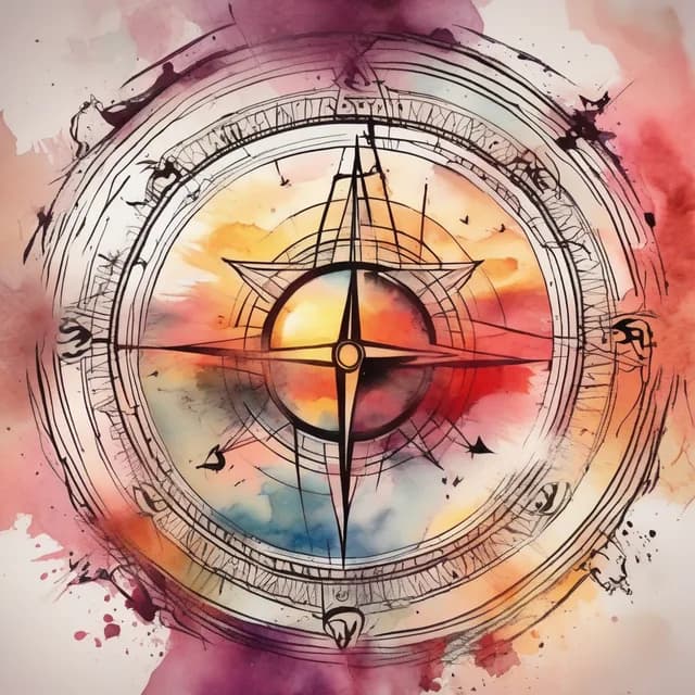 New Beginnings Compass tattoo design