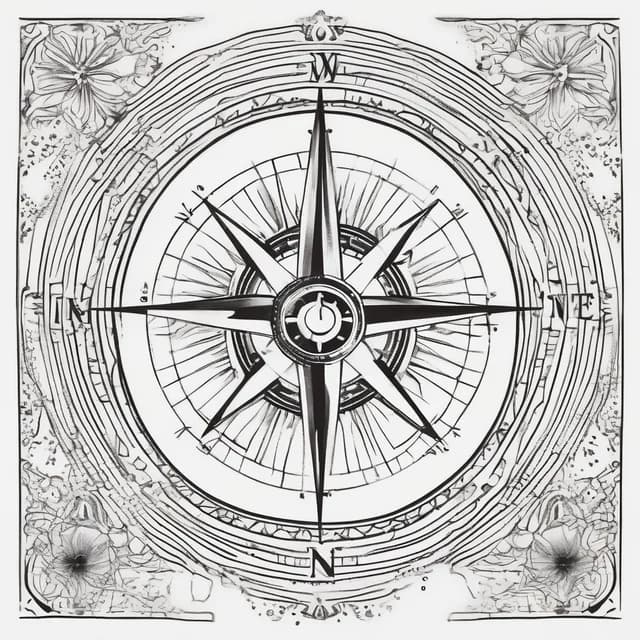 Wanderlust Compass tattoo design
