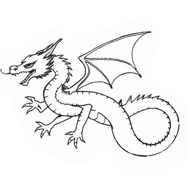 Delicate Dragon on Collarbone tattoo design