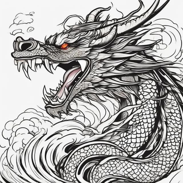 Dragon Full Leg Sleeve tattoo design