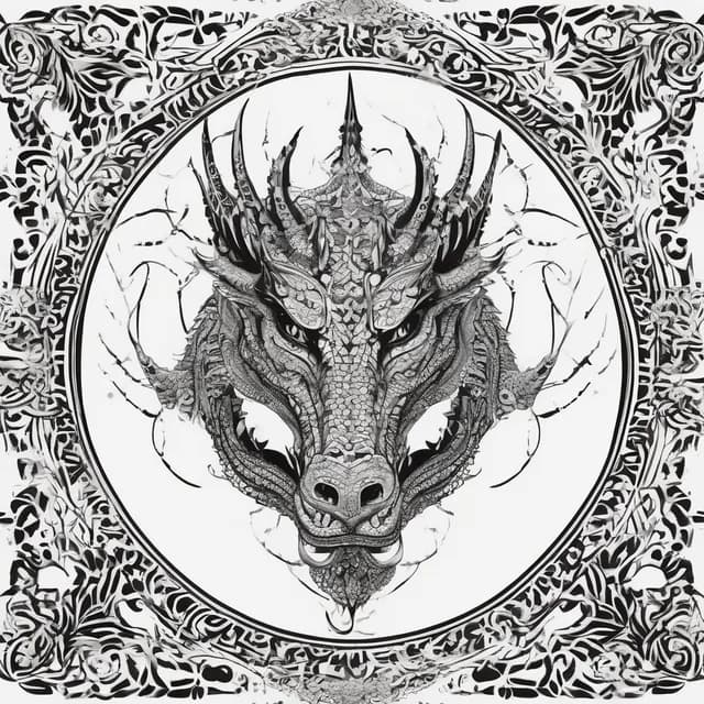 Dragon Knee Cap tattoo design