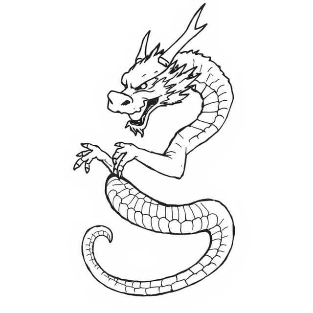 Fine Line Dragon Wrapping Finger tattoo design
