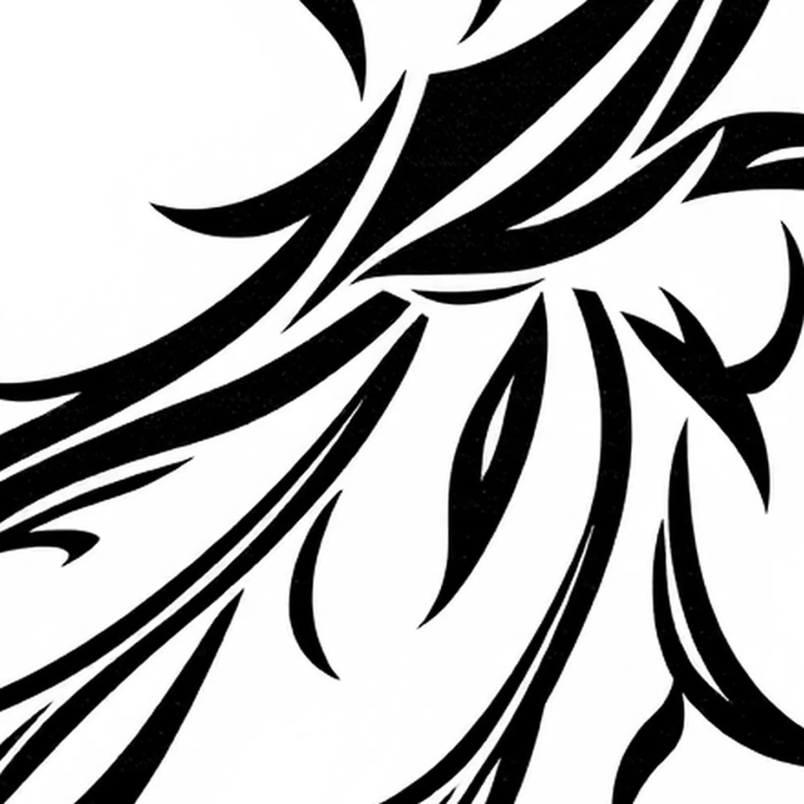 Neo Tribal Shoulder Cap tattoo design, close-up detail