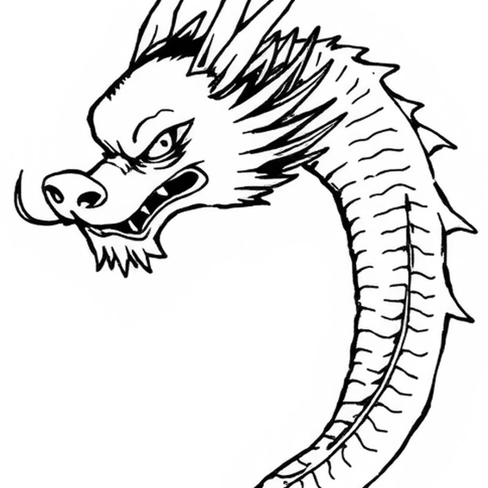 Small Chinese Dragon Behind Ear tattoo design, close-up detail