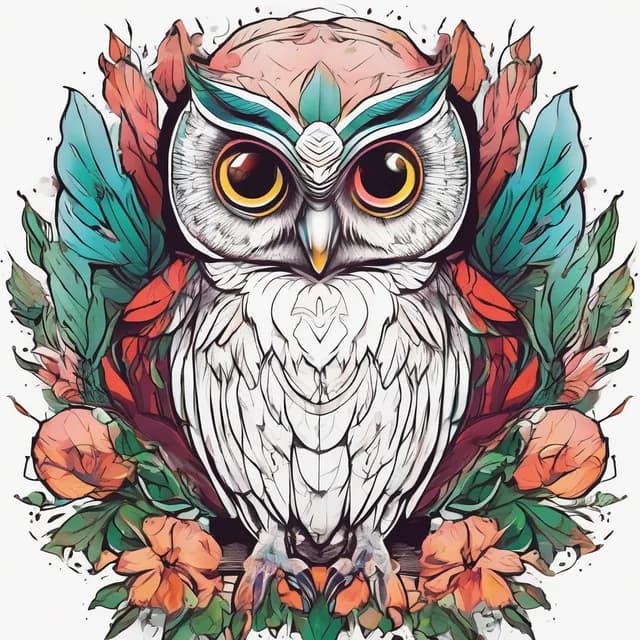 Baby Owlet tattoo design