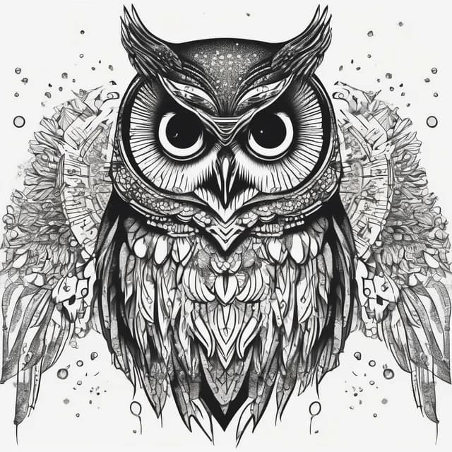 Boreal Owl tattoo design