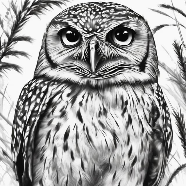 Burrowing Owl tattoo design
