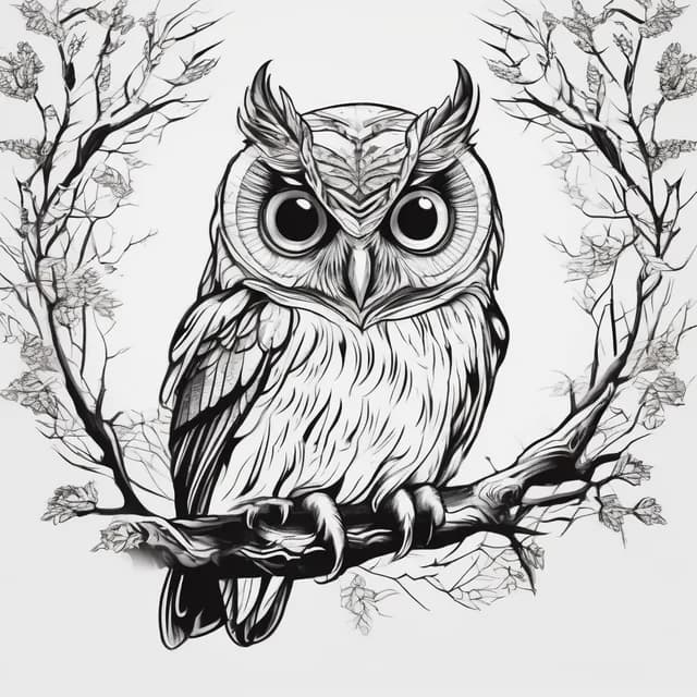 Elf Owl tattoo design