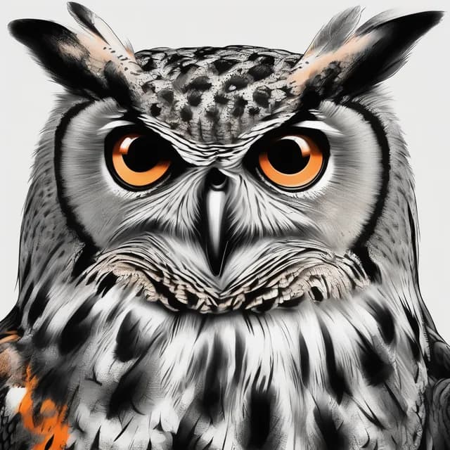 Eurasian Eagle Owl tattoo design