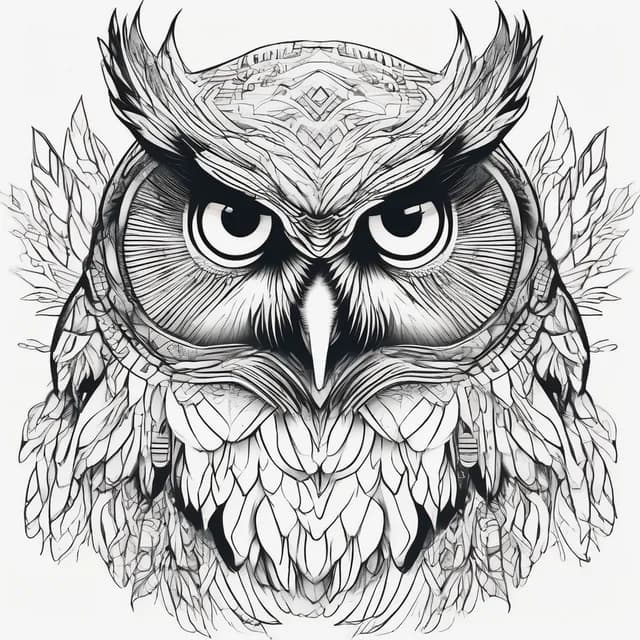 First Owl Inner Arm tattoo design