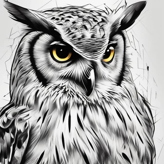 Micro Owl Behind Ear tattoo design