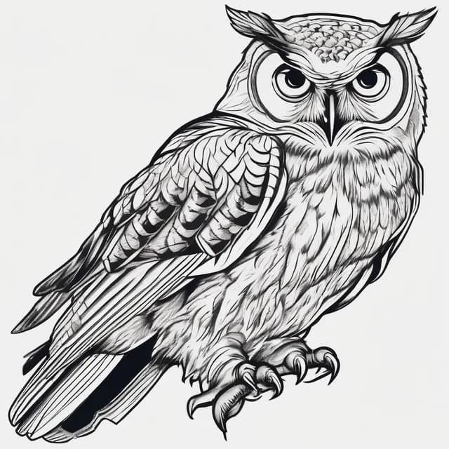 Owl And Arrow tattoo design
