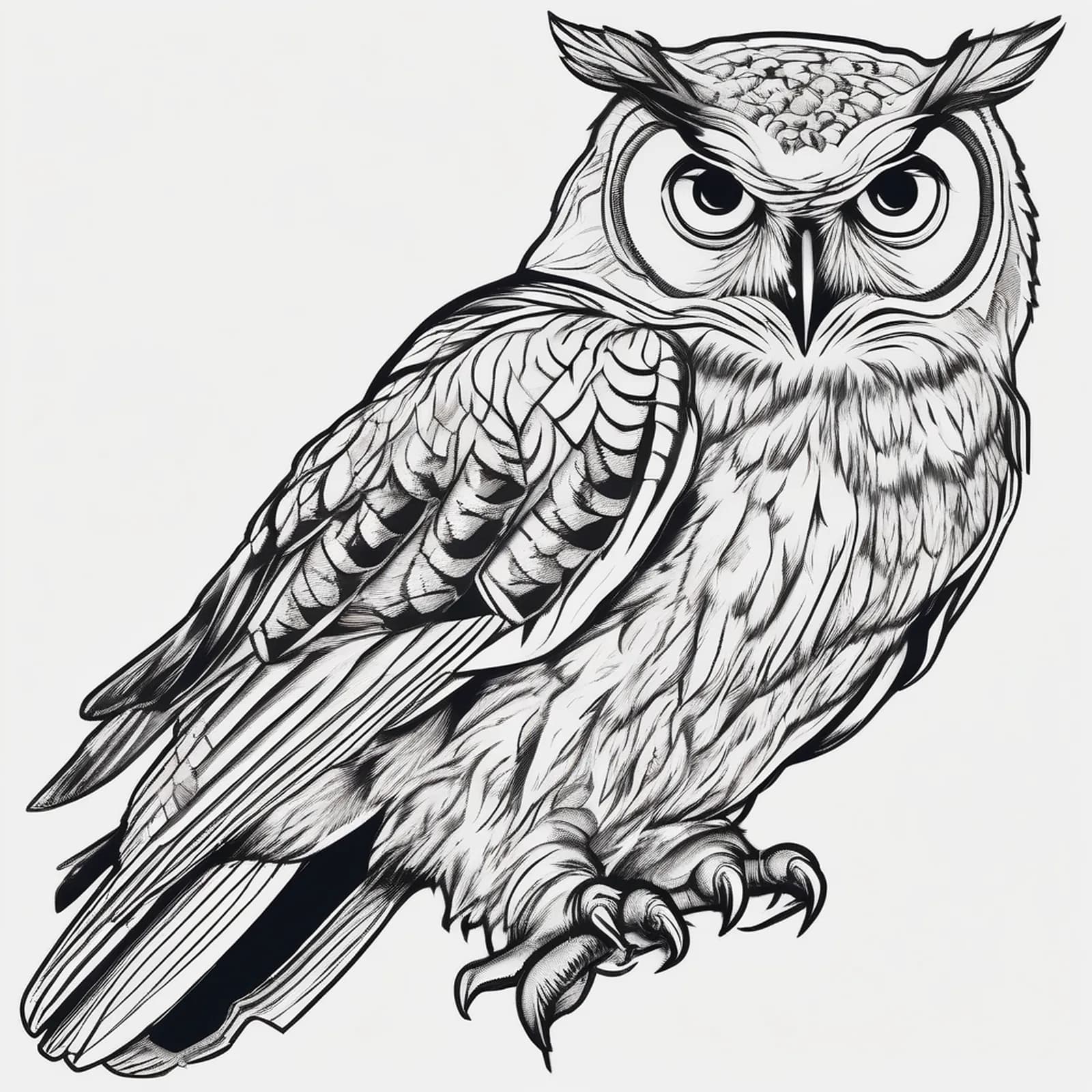 Owl And Arrow tattoo design