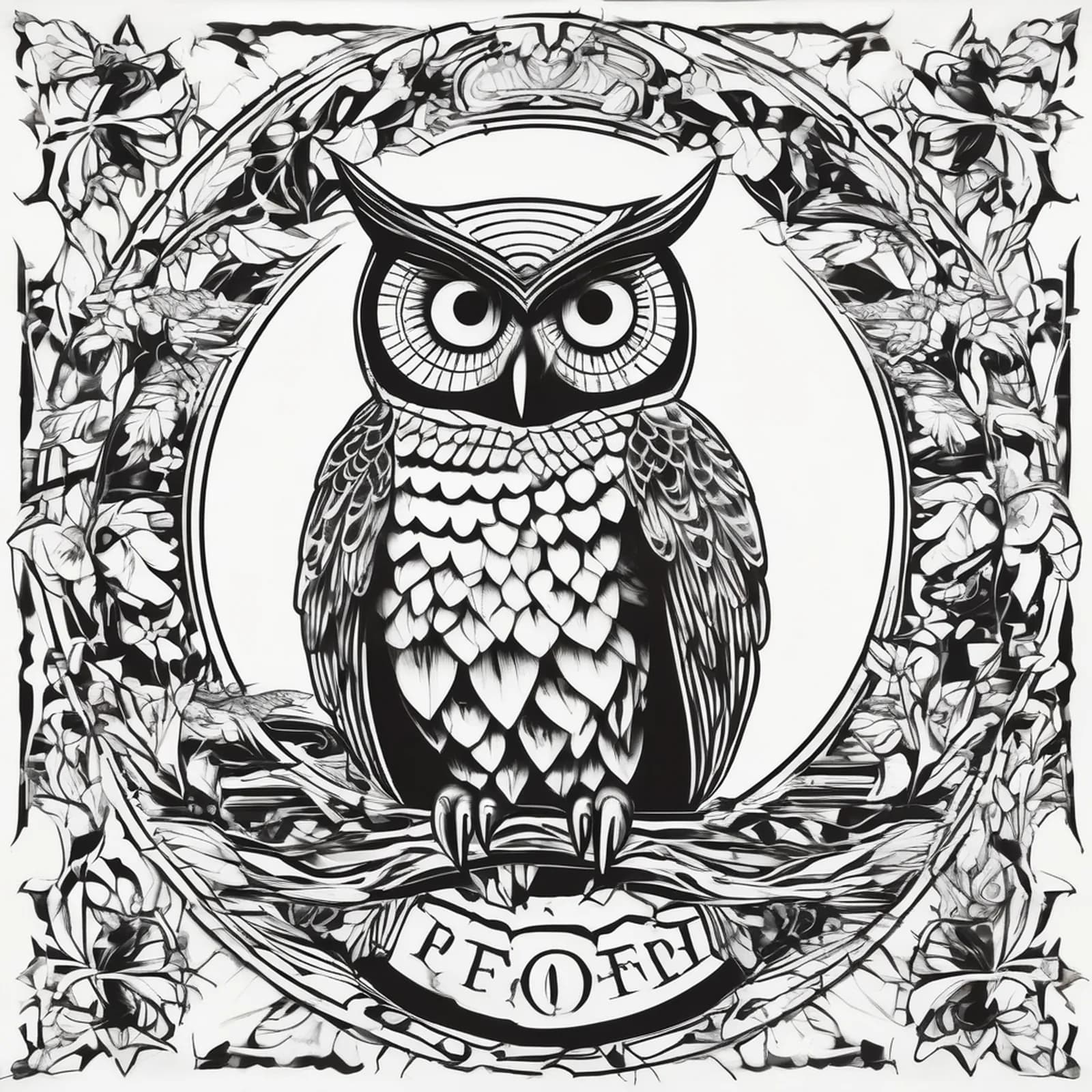 Owl On The Foot tattoo design