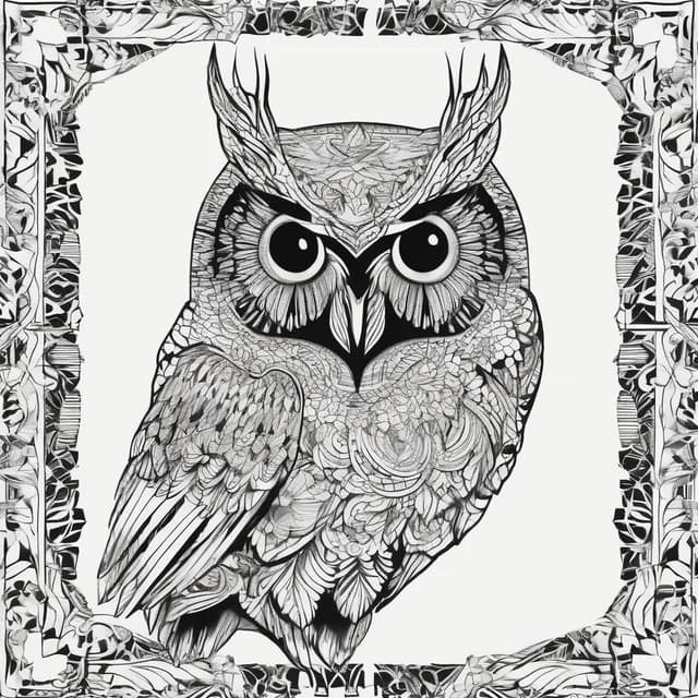Owl On The Knee tattoo design
