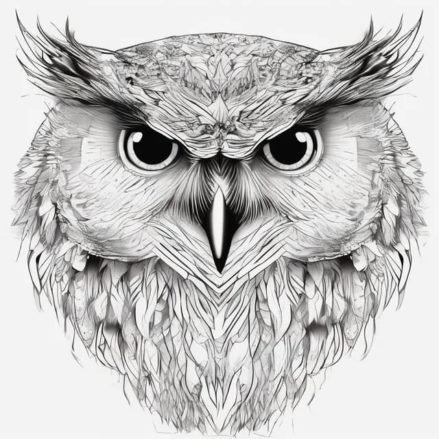 Owl On The Neck tattoo design