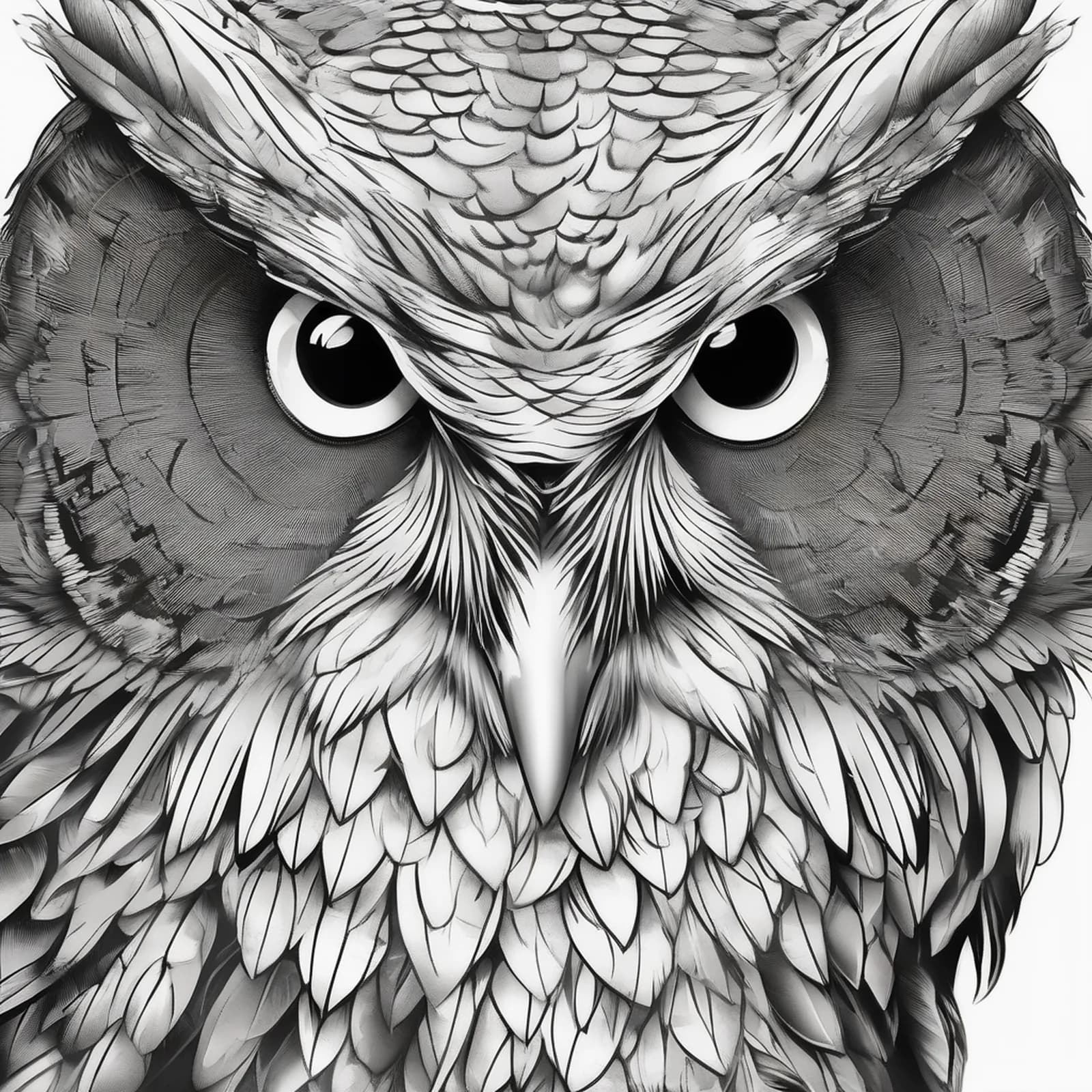 Owl On The Shoulder Blade tattoo design
