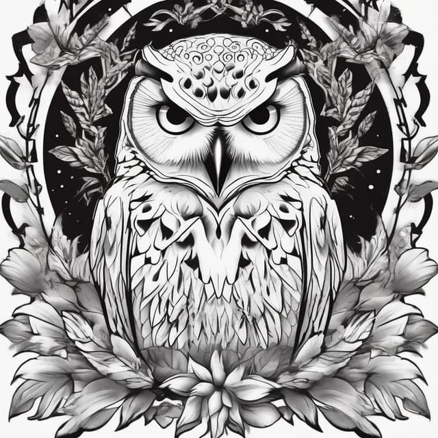 Snowy Owl tattoo design