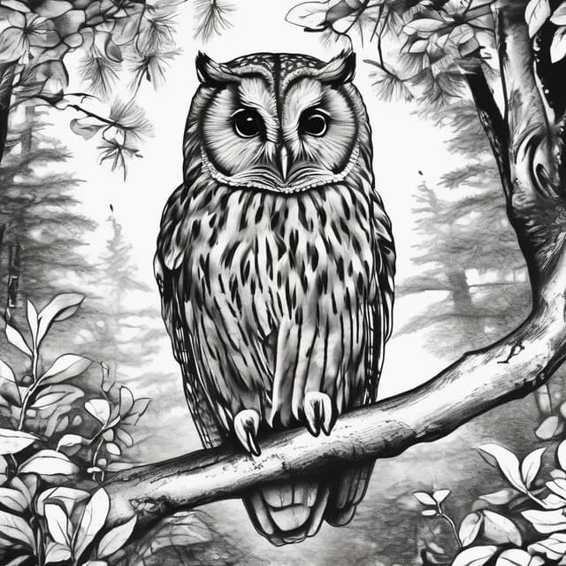 Tawny Owl tattoo design